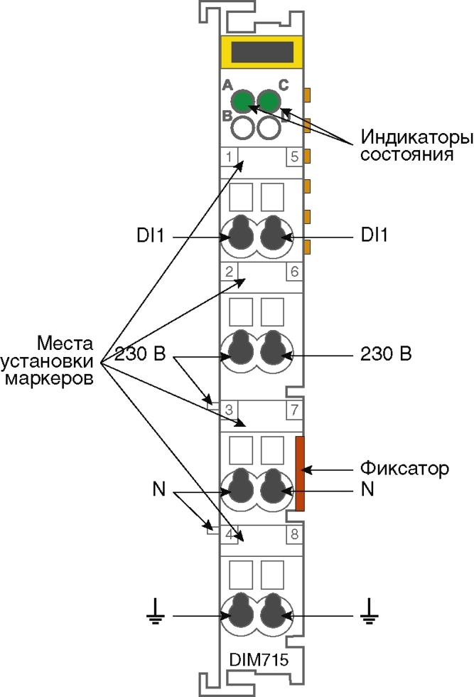 Модуль дискретного ввода DIM715 — фото 2